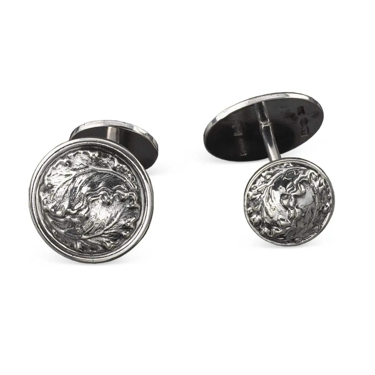Buccellati SILVER OAK LEAF CUFFLINKS