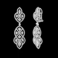 Buccellati ÉTOILÉE WHITE GOLD EARRINGS WITH THREE GOLD THREADS