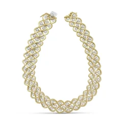 Buccellati ÉTOILÉE YELLOW AND WHITE GOLD SET NECKLACE WITH DIAMONDS