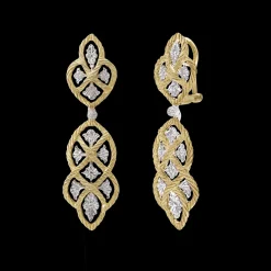 Buccellati ÉTOILÉE YELLOW AND WHITE GOLD EARRINGS
