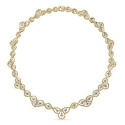Buccellati ÉTOILÉE YELLOW AND WHITE GOLD NECKLACE WITH DIAMONDS