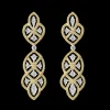 Buccellati ÉTOILÉE YELLOW AND WHITE GOLD EARRINGS WITH DIAMONDS