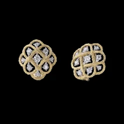 Buccellati ÉTOILÉE YELLOW AND WHITE GOLD SET EARRINGS WITH DIAMONDS