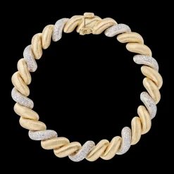 Buccellati TORSADÉ YELLOW AND WHITE GOLD BRACELET
