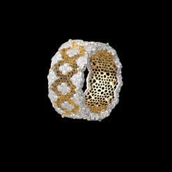 Buccellati TULLE WHITE AND YELLOW GOLD PARIGI ETERNELLE RING