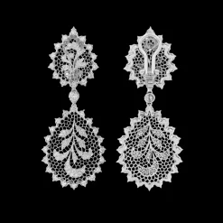 Buccellati TULLE WHITE GOLD ORNATO EARRINGS