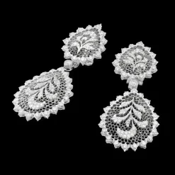 Buccellati TULLE WHITE GOLD ORNATO EARRINGS