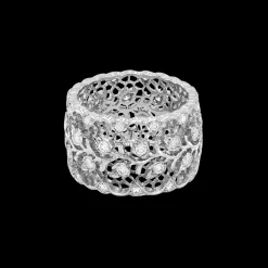 Buccellati TULLE WHITE GOLD RAMAGE ETERNELLE RING WITH DIAMONDS