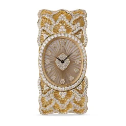 Buccellati TULLE YELLOW GOLD WATCH WITH DIAMONDS