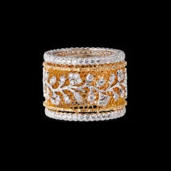 Buccellati UNICA BRACELET IN YELLOW AND WHITE GOLD WITH DIAMONDS