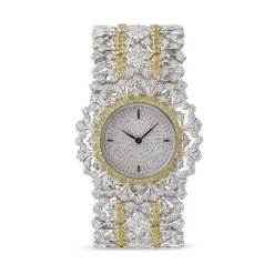 Buccellati UNICA WHITE AND YELLOW GOLD WATCH