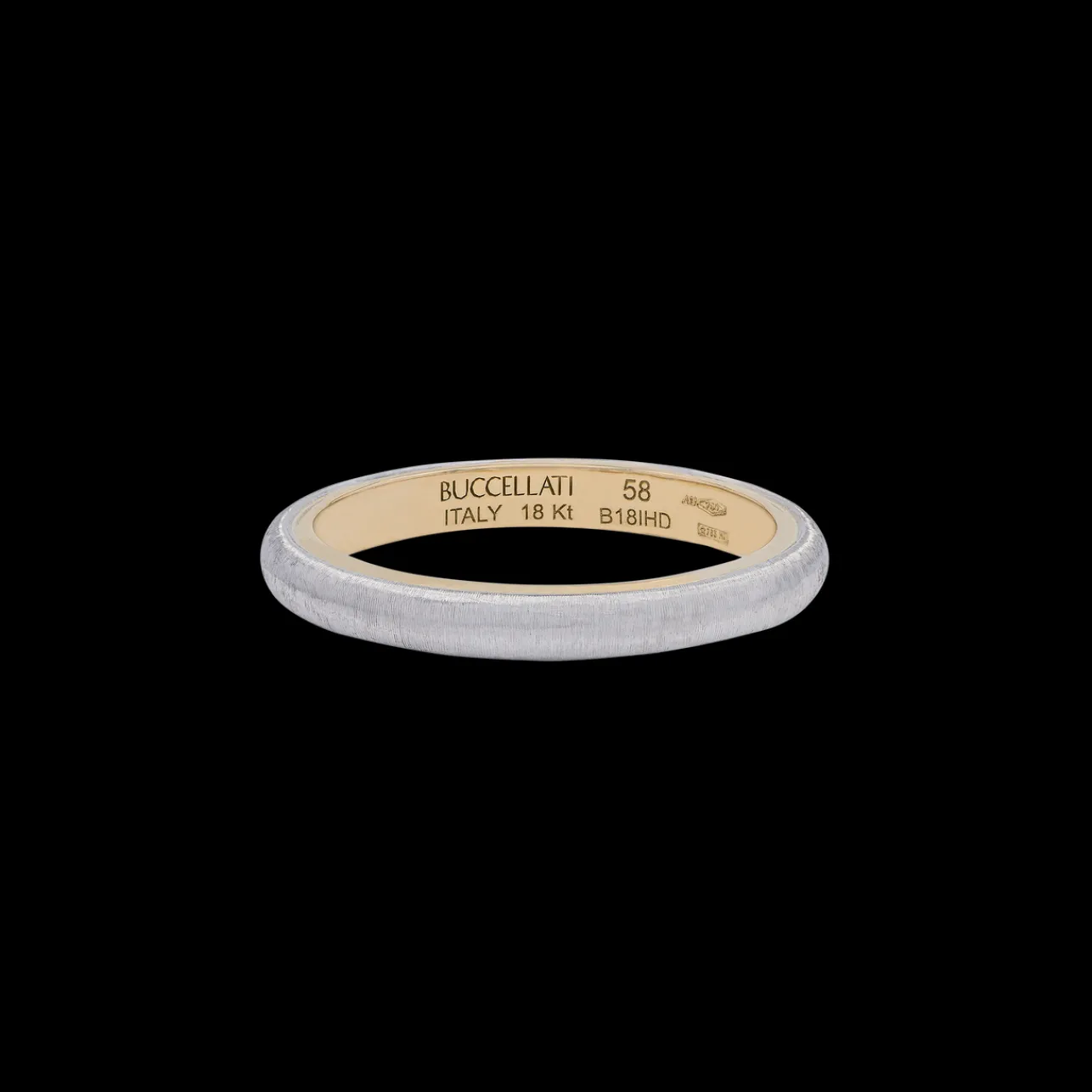 Buccellati WHITE AND YELLOW GOLD ETERNELLE WEDDING RING