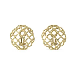 Buccellati YELLOW GOLD CRÊPE DE CHINE EARRINGS